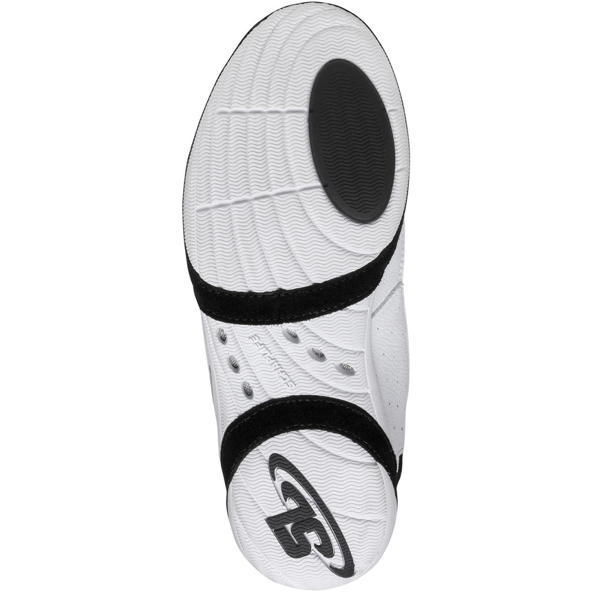 ScrapLife Ascend One Signature Wrestling Shoes in White and Black sole view