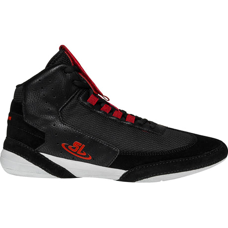 ScrapLife Ascend One Wrestling Shoes in Black and Red side view