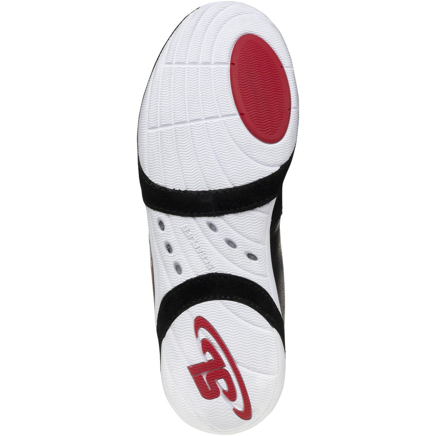 ScrapLife Ascend One Wrestling Shoes in Black and Red sole view