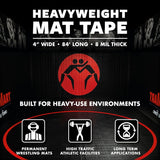 WrestlingMart 4 Inch Mat Tape (1 Case/24 Rolls)