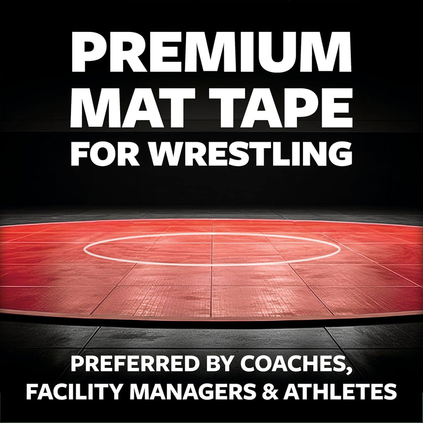 WrestlingMart 4 Inch Mat Tape (1 Case/18 Rolls)