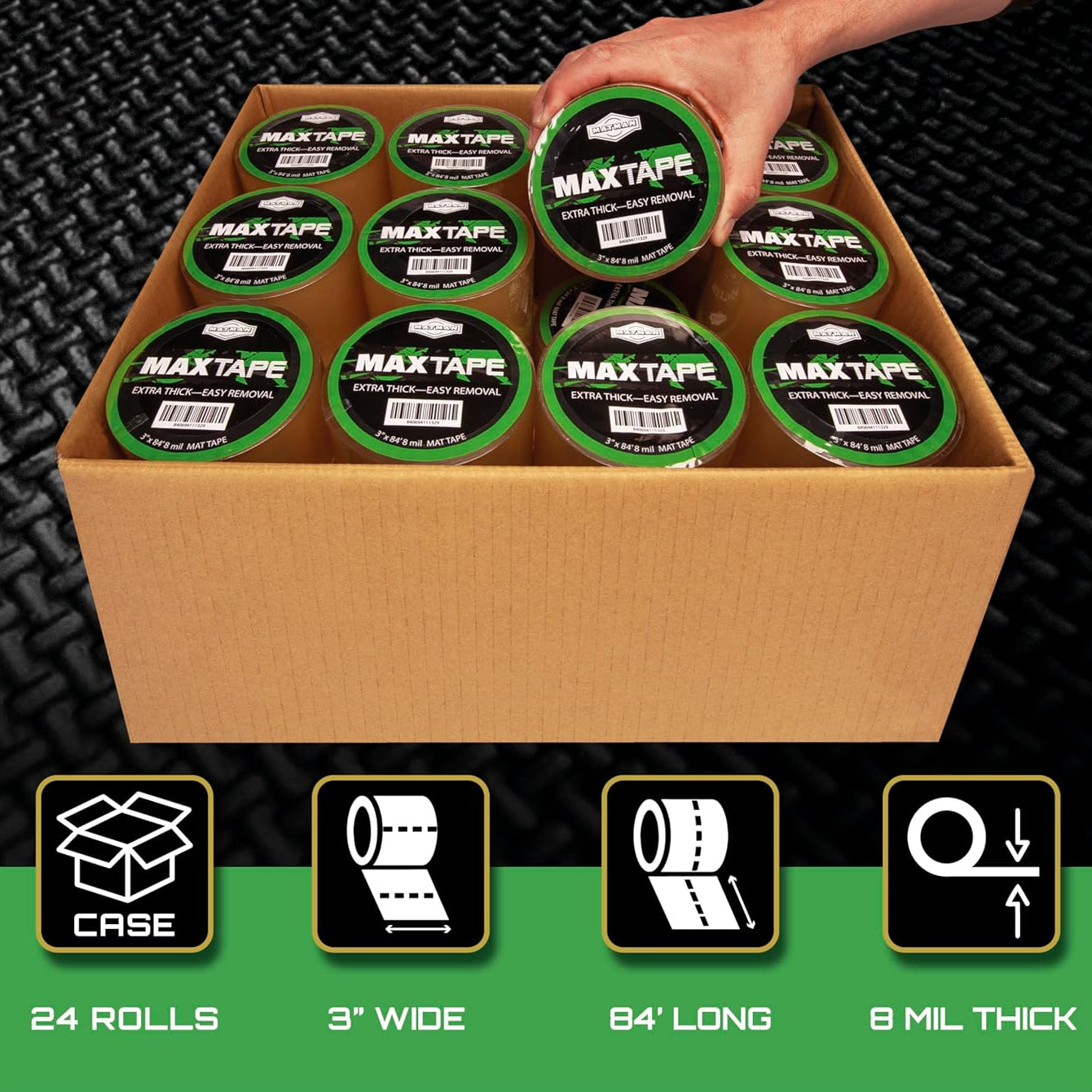 MatMan 3 Inch Mat Tape - Case of 24 Rolls