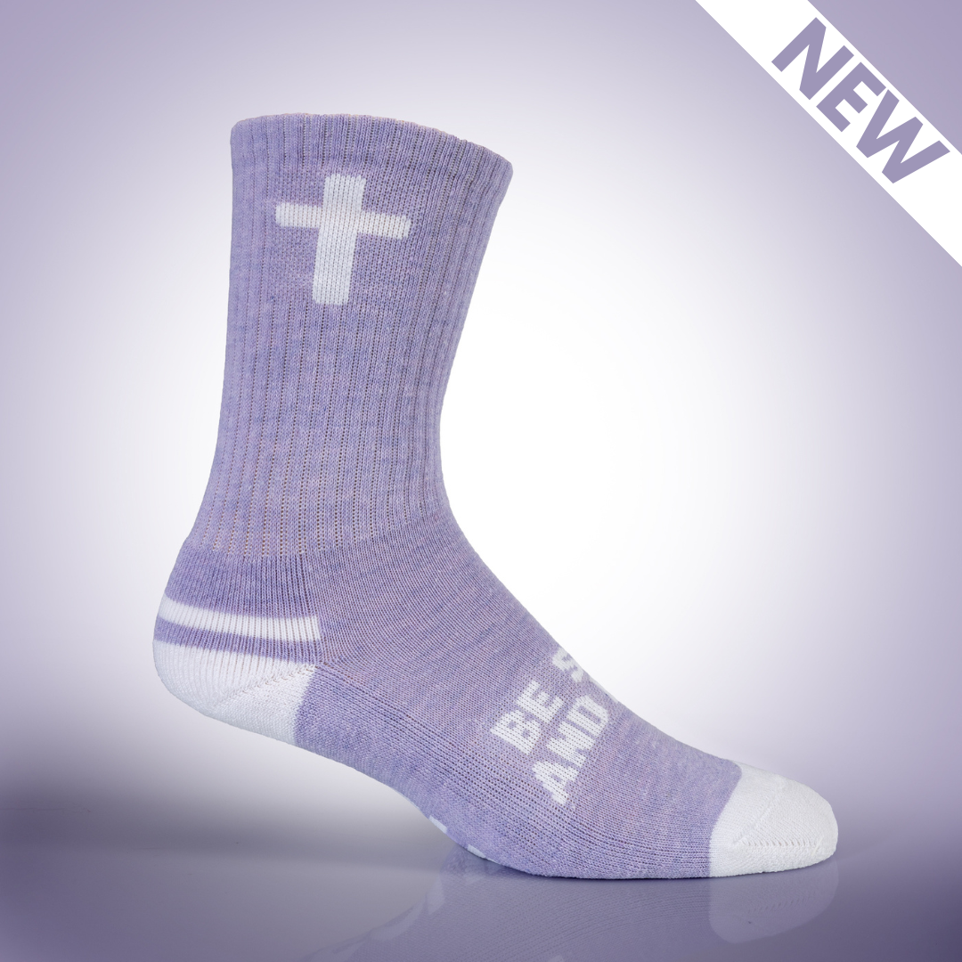 BE STILL AND KNOW-Purple-Silver