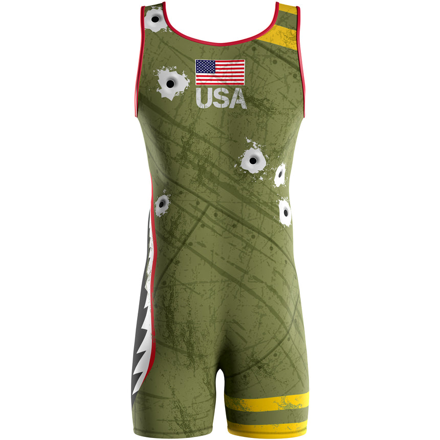 WrestlingMart Youth DOG FIGHT Wrestling Singlet