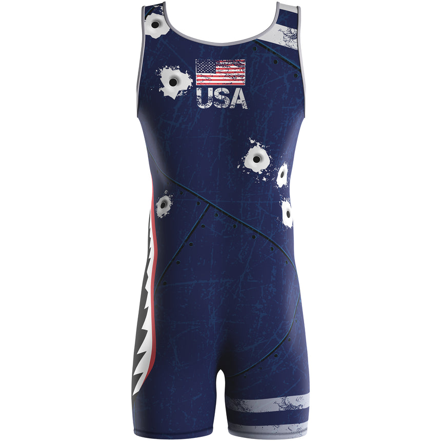 WrestlingMart Youth DOG FIGHT Wrestling Singlet