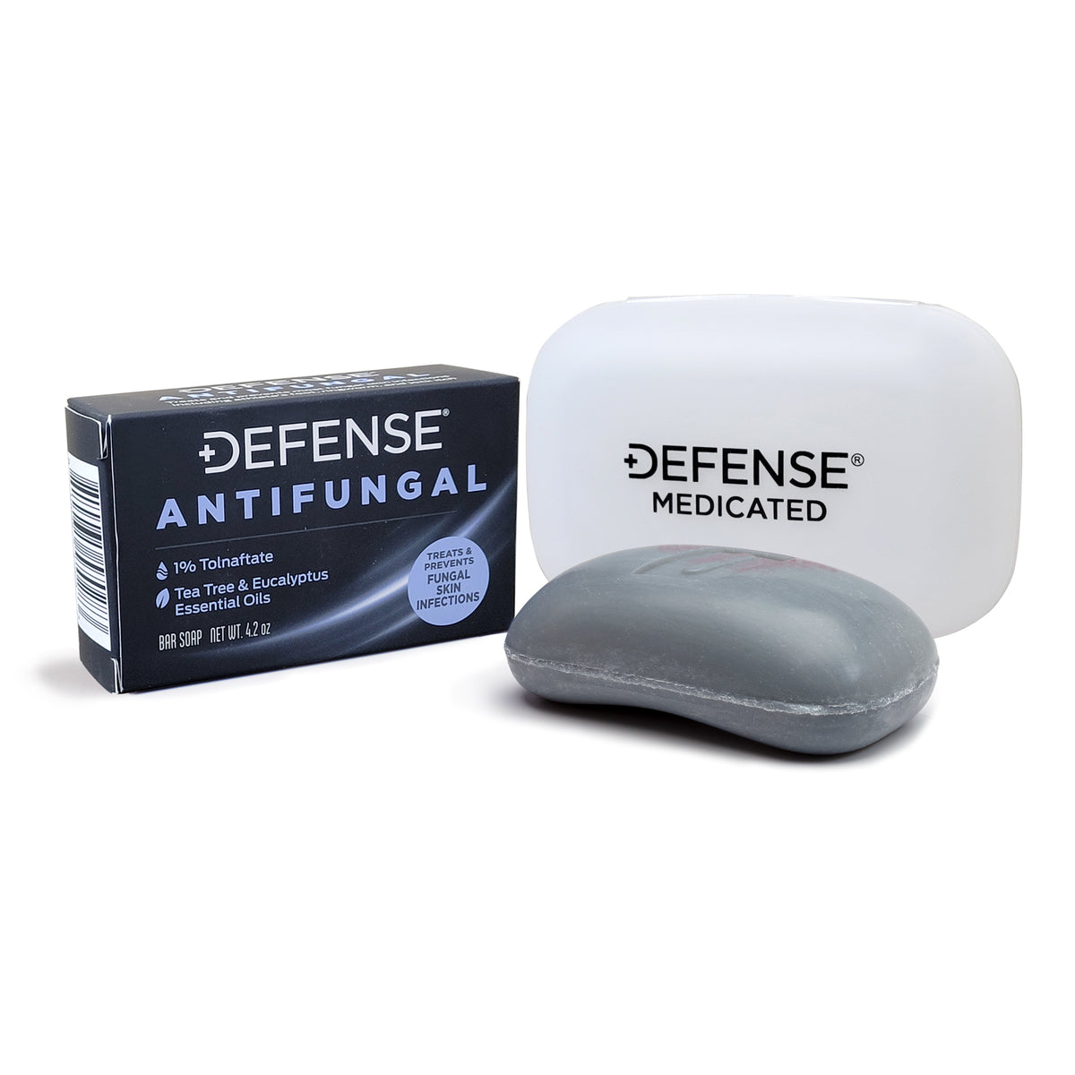 Defense Antifungal Bar Soap w/soap dish