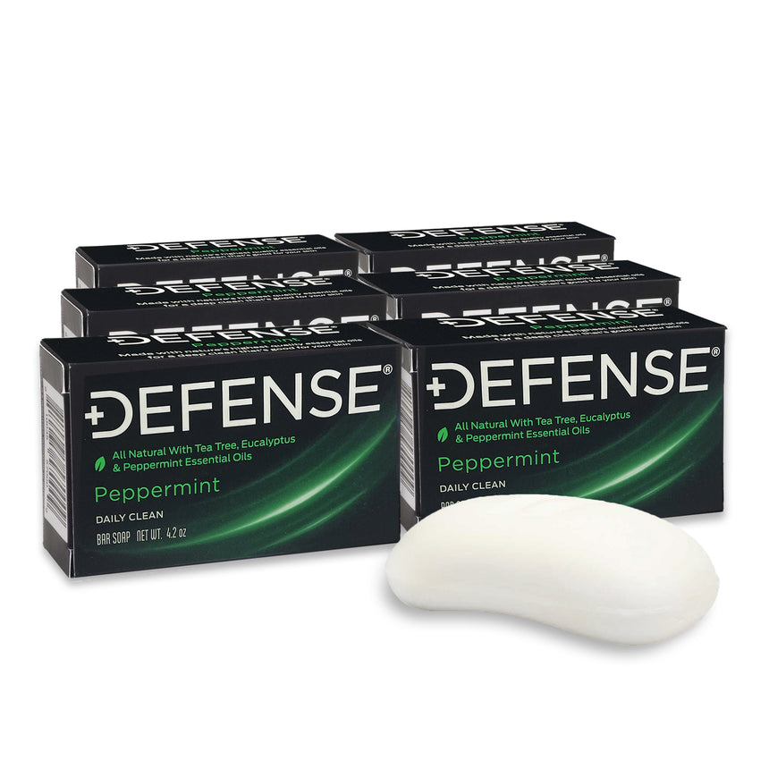 Defense Peppermint Bar Soap-6 pack