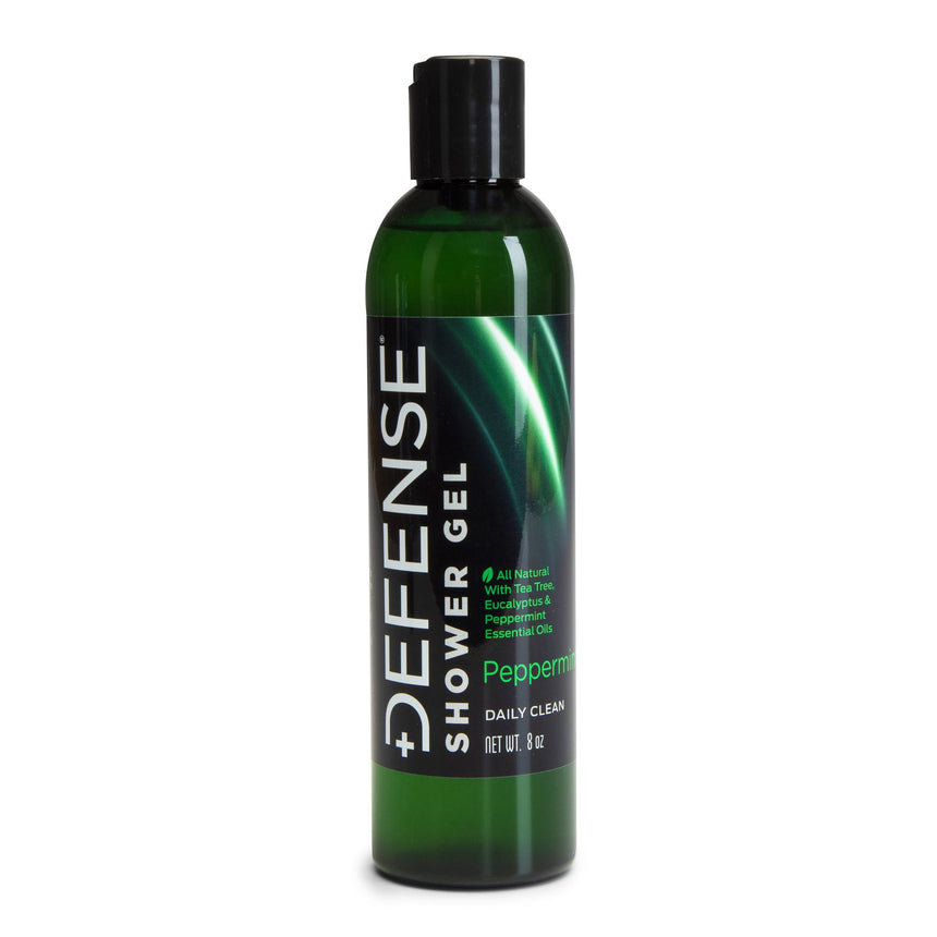 Defense Peppermint Shower Gel-8oz bottle