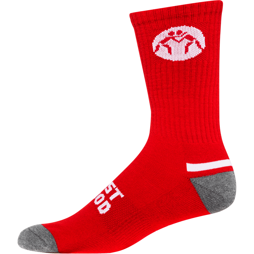 WrestlingMart Sock Color + White