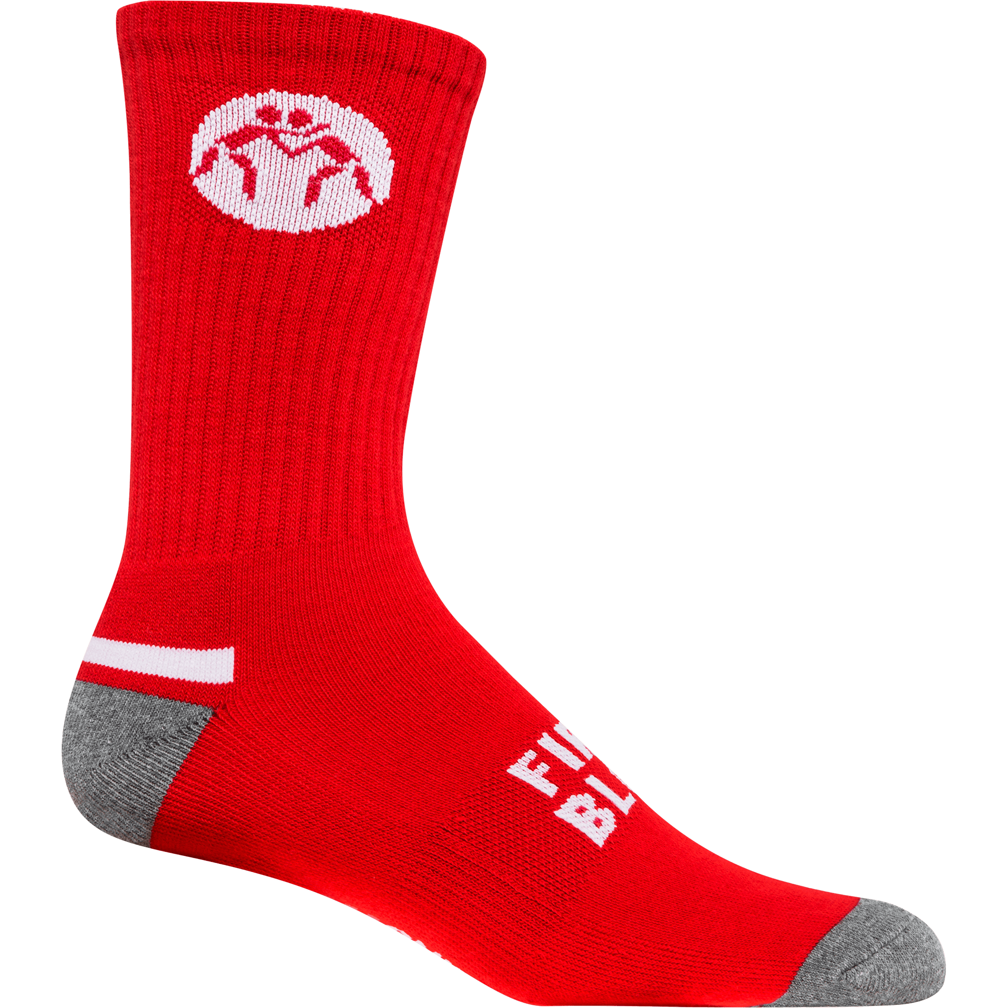 WrestlingMart Sock Color + White