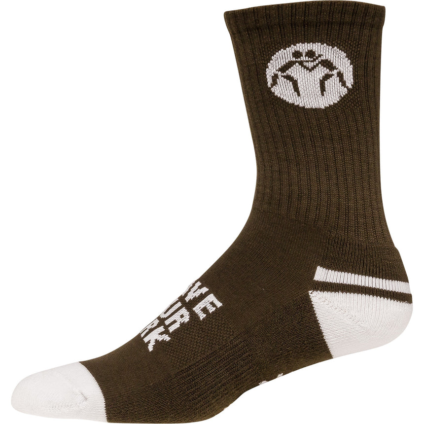WrestlingMart Sock Color + White