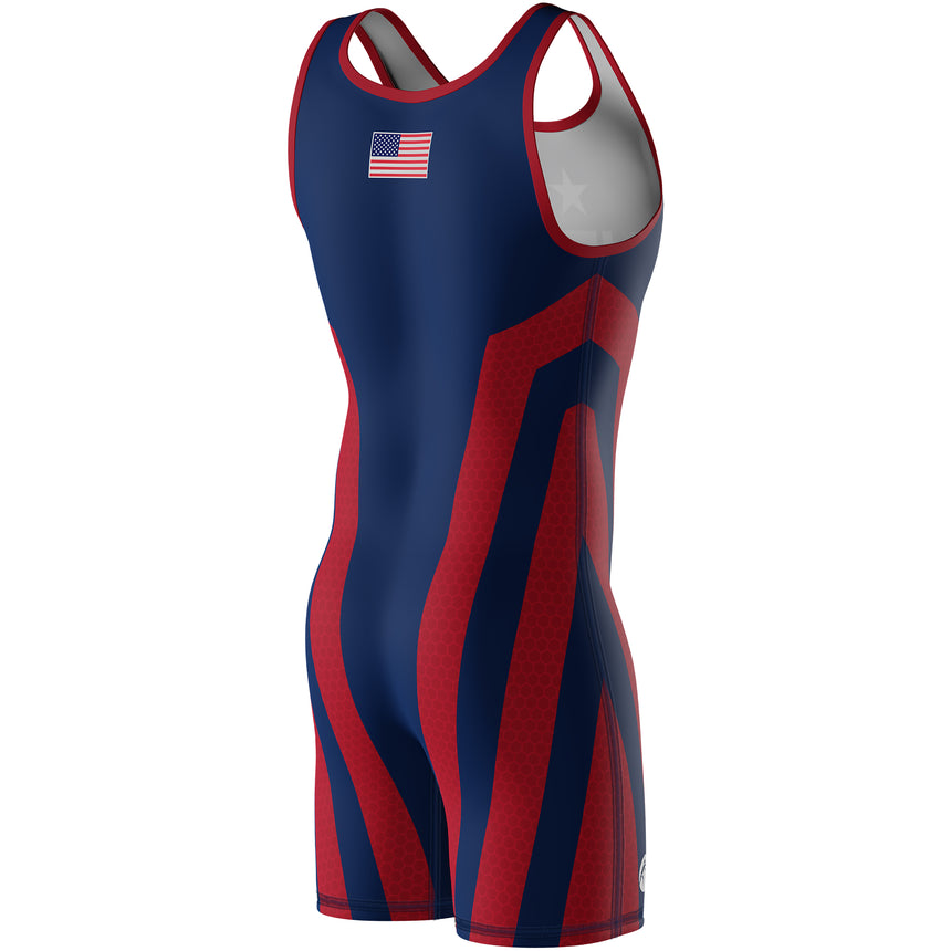 WrestlingMart Youth USA BREAKDOWN Singlet