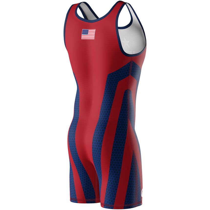WrestlingMart Youth USA BREAKDOWN Singlet