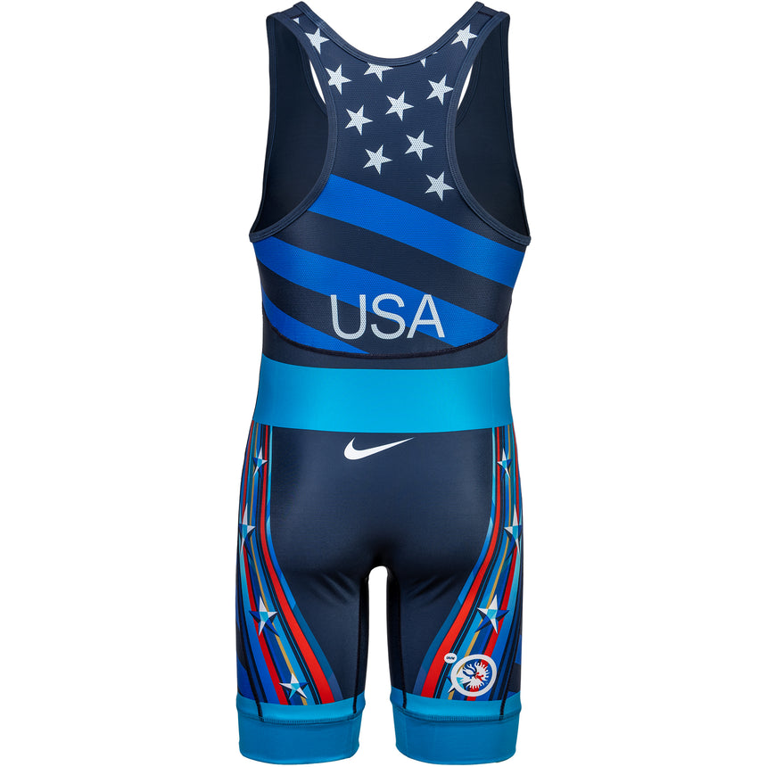 Nike Youth Boys USA Wrestling Prism Singlet