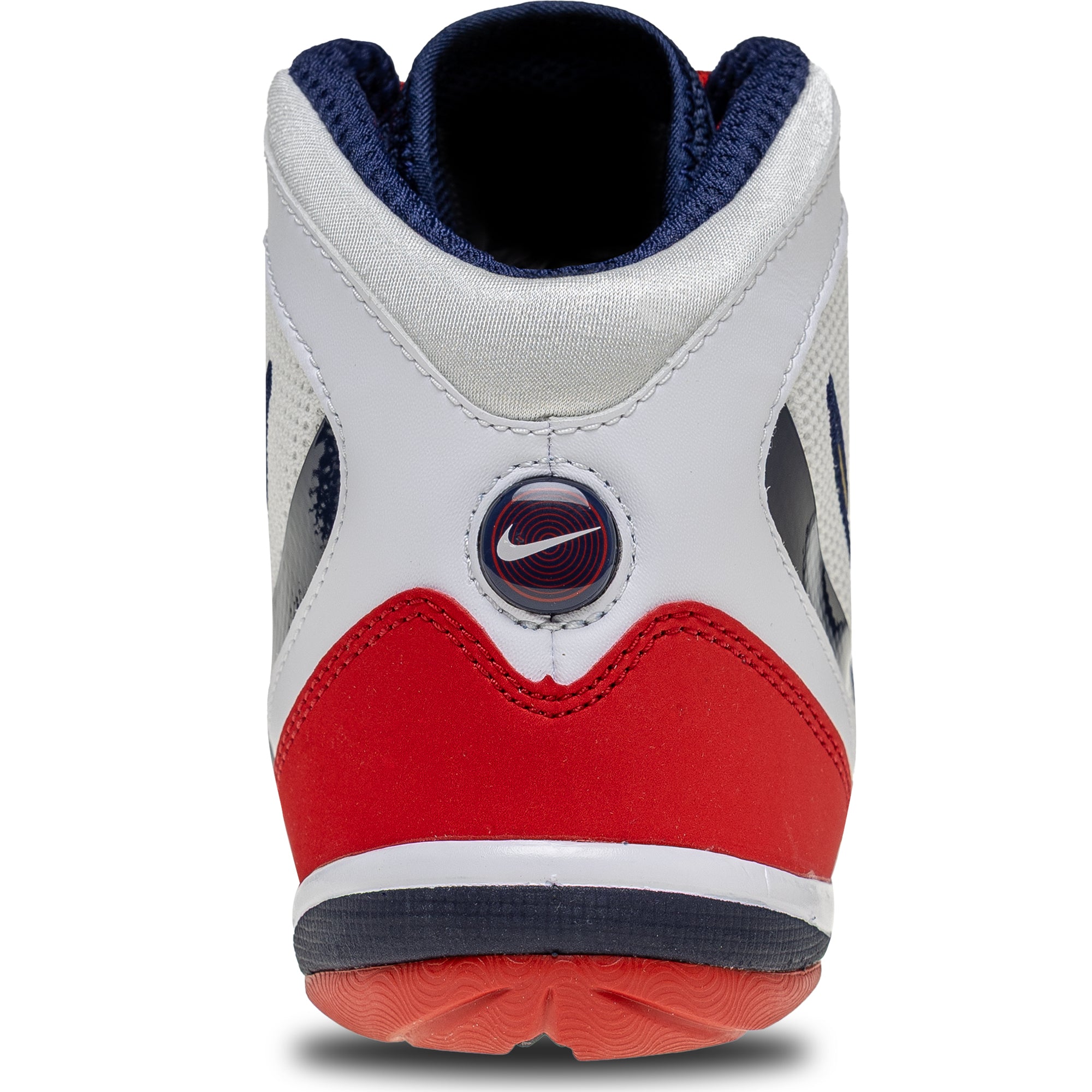 red and white nike freeks