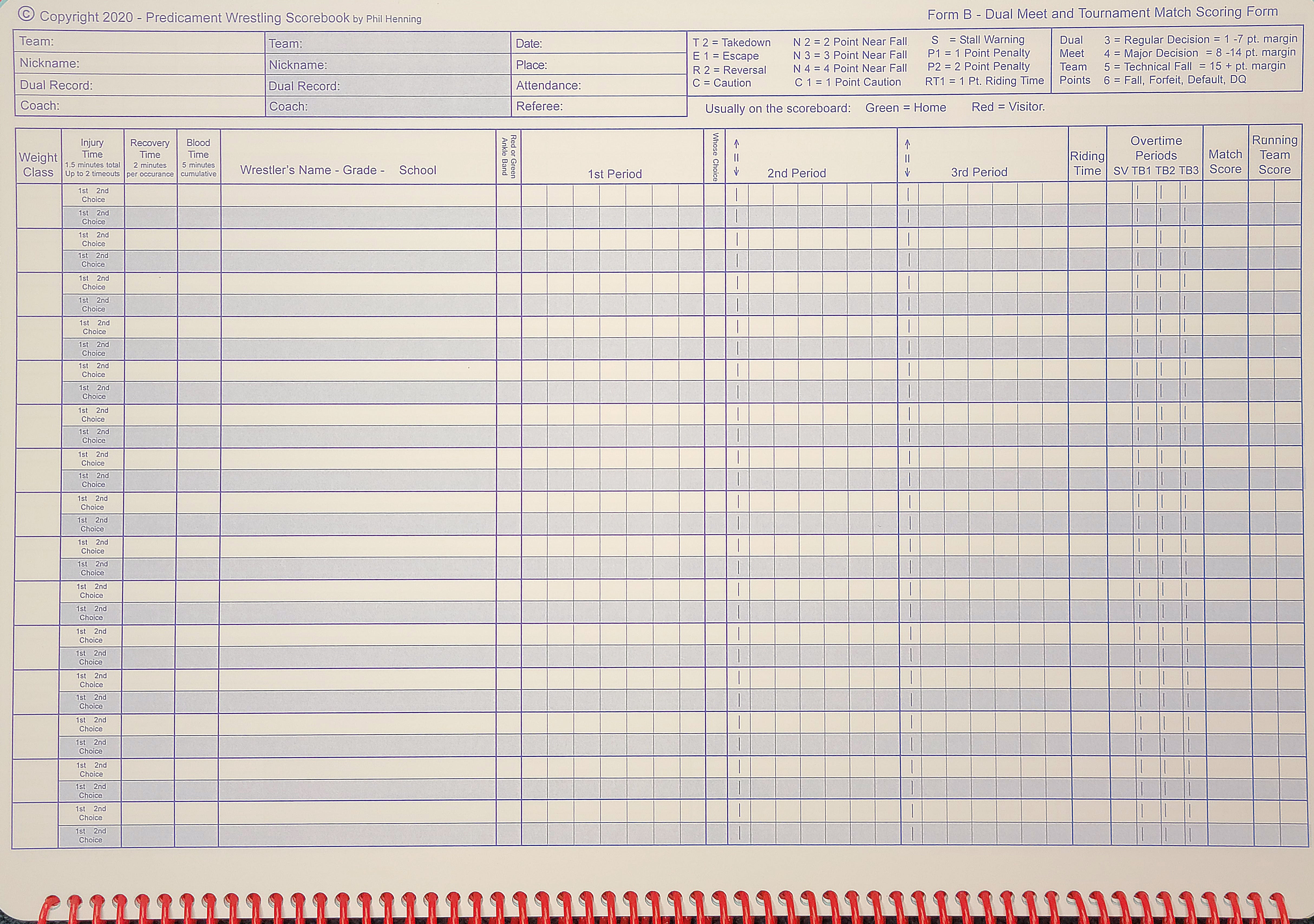 Predicament Scorebook (1) 64 Page