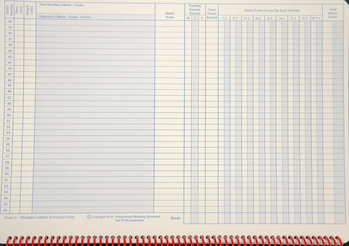 Predicament Scorebook (5) 118 Page