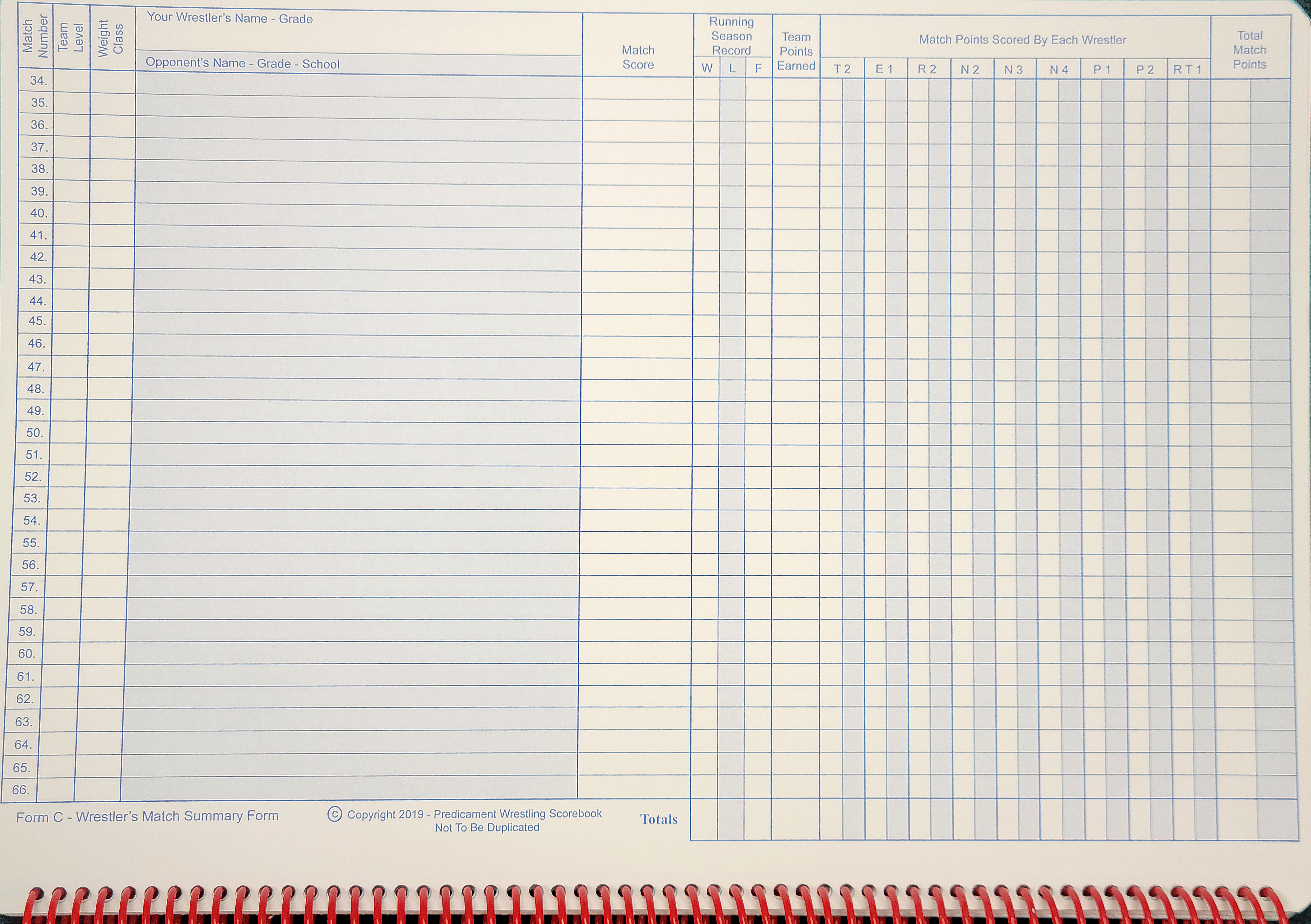 Predicament Scorebook (5) 118 Page
