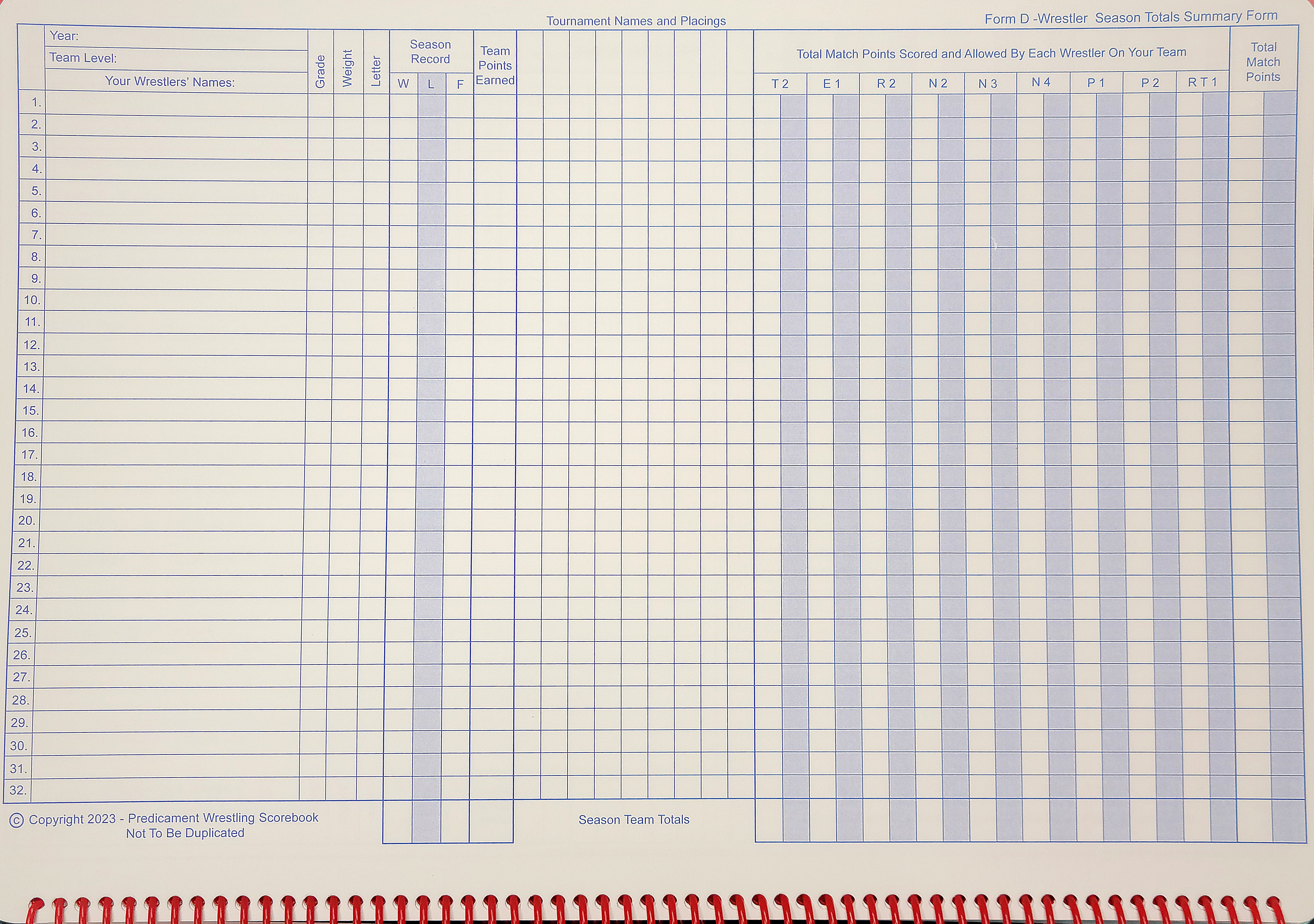 Predicament Scorebook (1) 64 Page