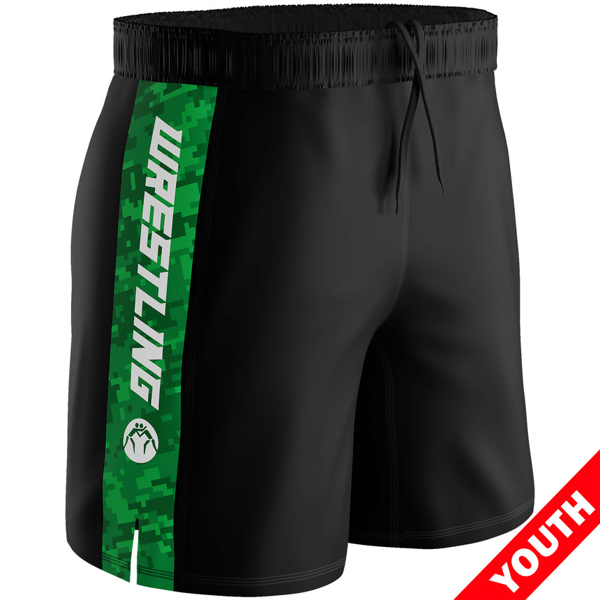 WrestlingMart Youth SPRAWL Performance Wrestling Shorts