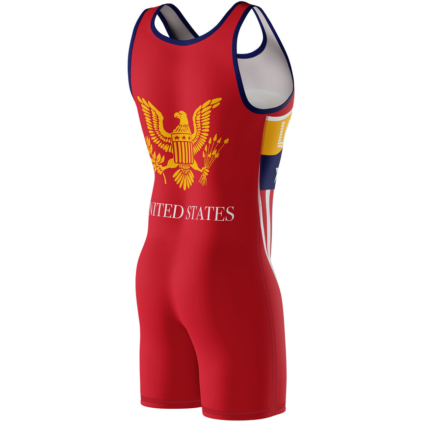WrestlingMart USA Shield Singlet
