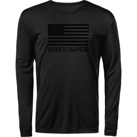 WrestlingMart American Wrestling Long Sleeve Tee