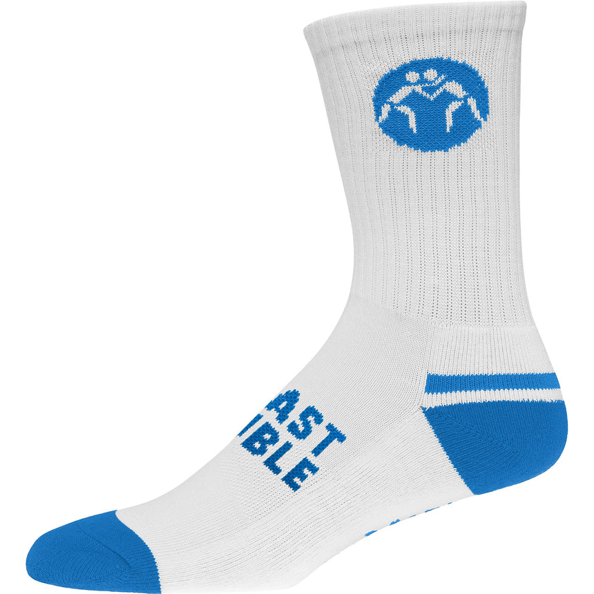 WrestlingMart Sock White