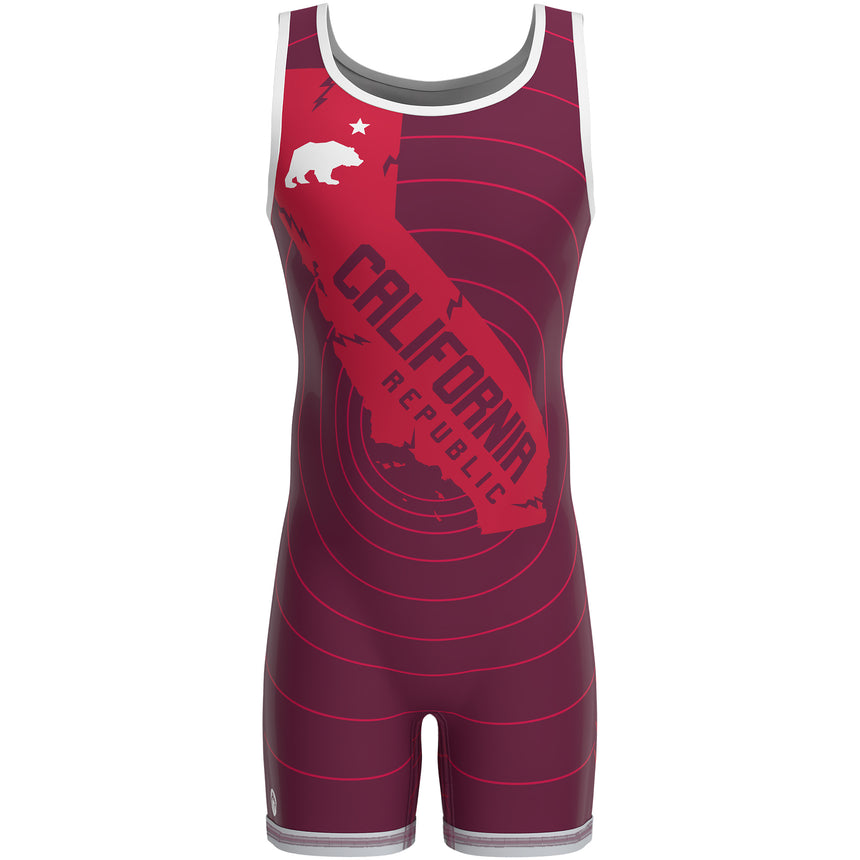 WrestlingMart California Quake Singlet