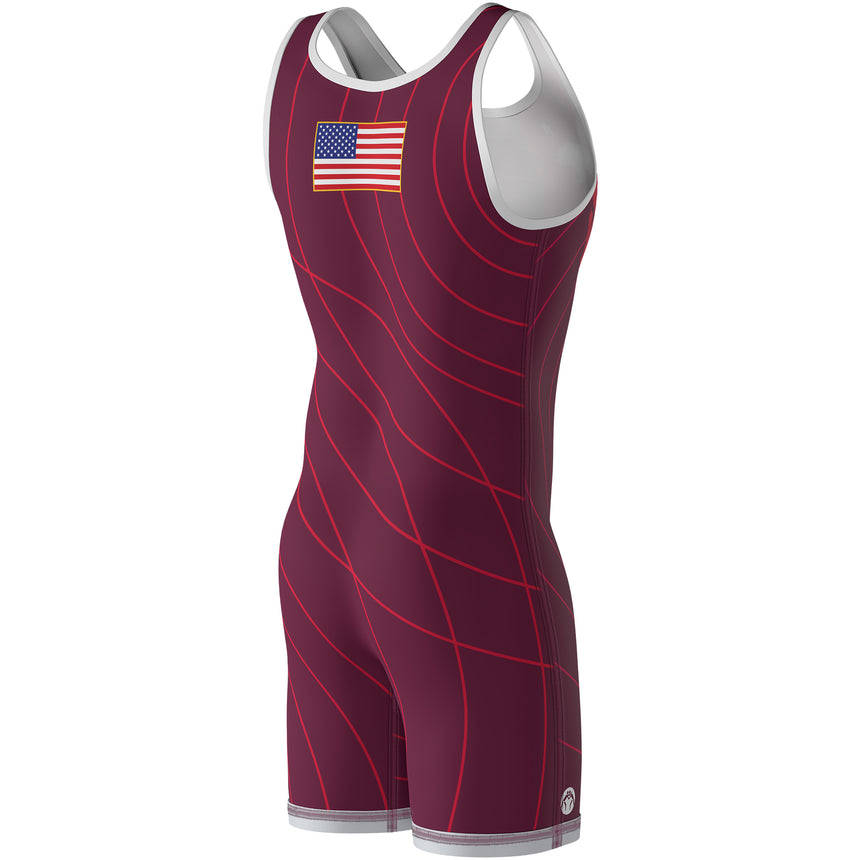 WrestlingMart California Quake Singlet