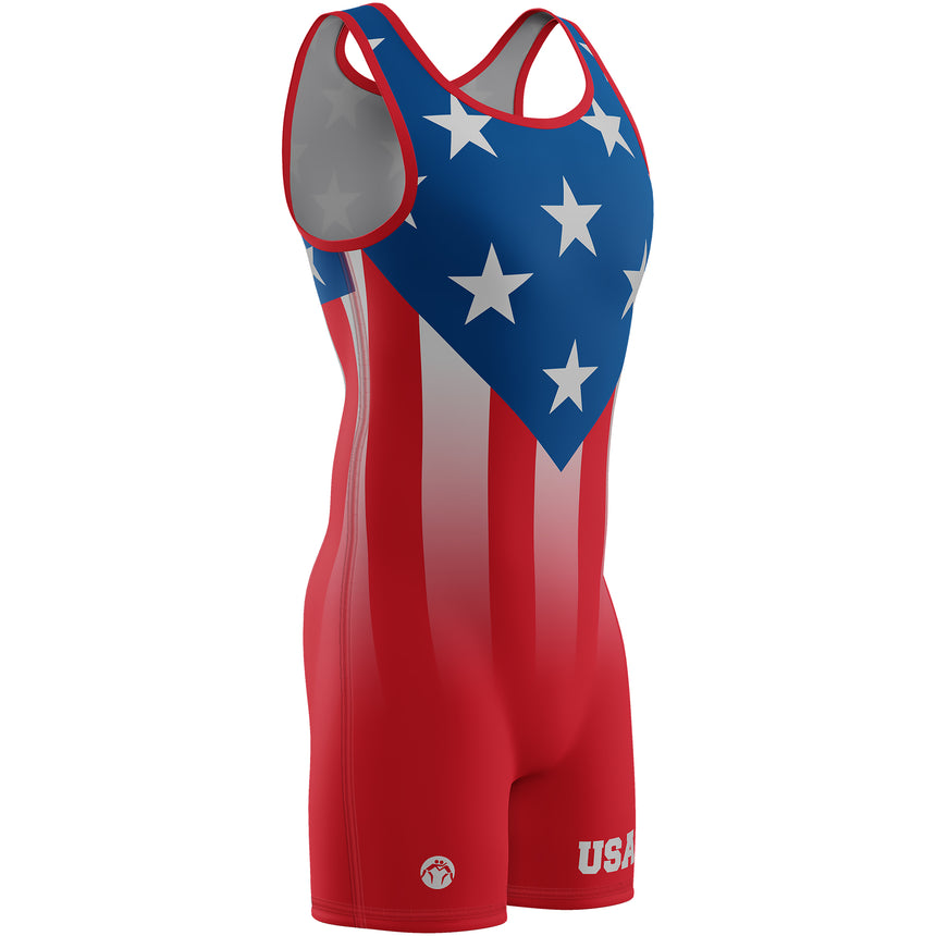 WrestlingMart Patriot Singlet