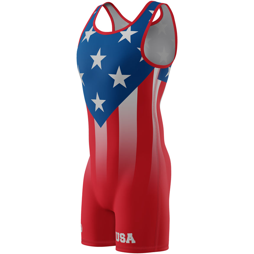 WrestlingMart Patriot Singlet