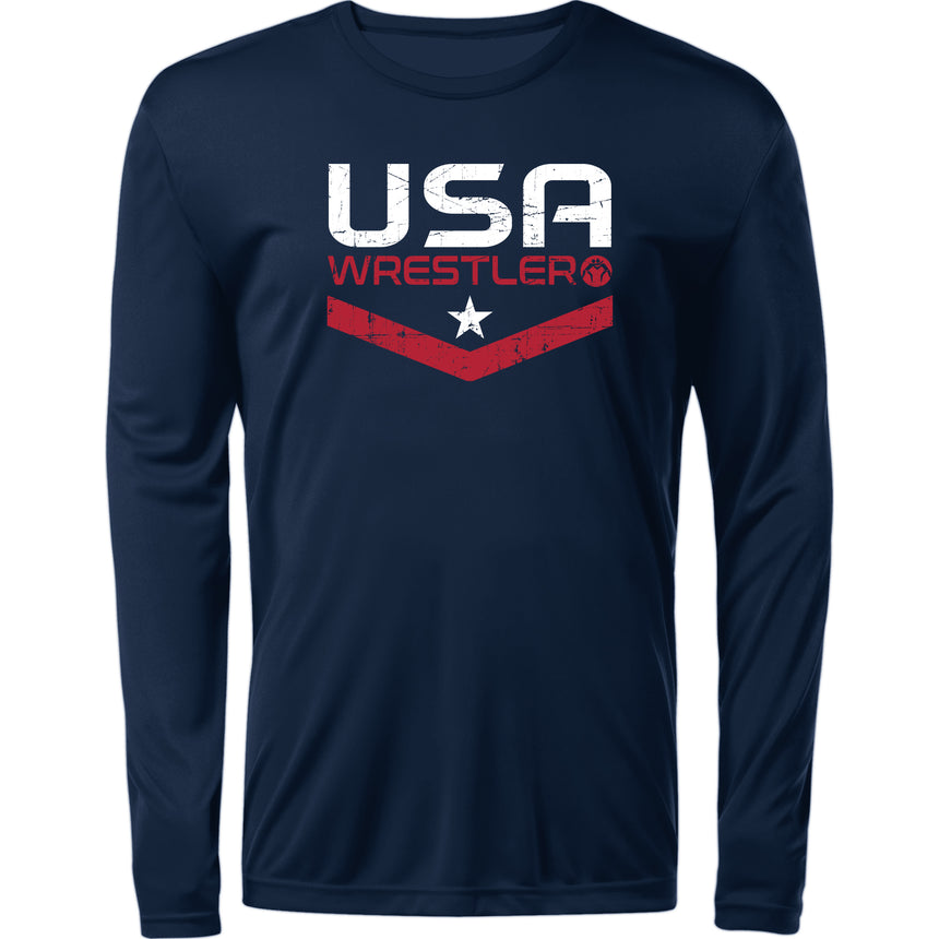 WrestlingMart USA Star Long Sleeve Tee