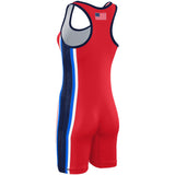 WrestlingMart Women's USA Bracket Singlet