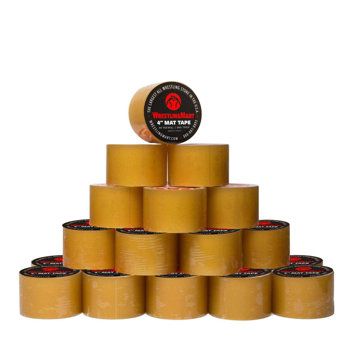 WrestlingMart 4 Inch Mat Tape (1 Case/24 Rolls)
