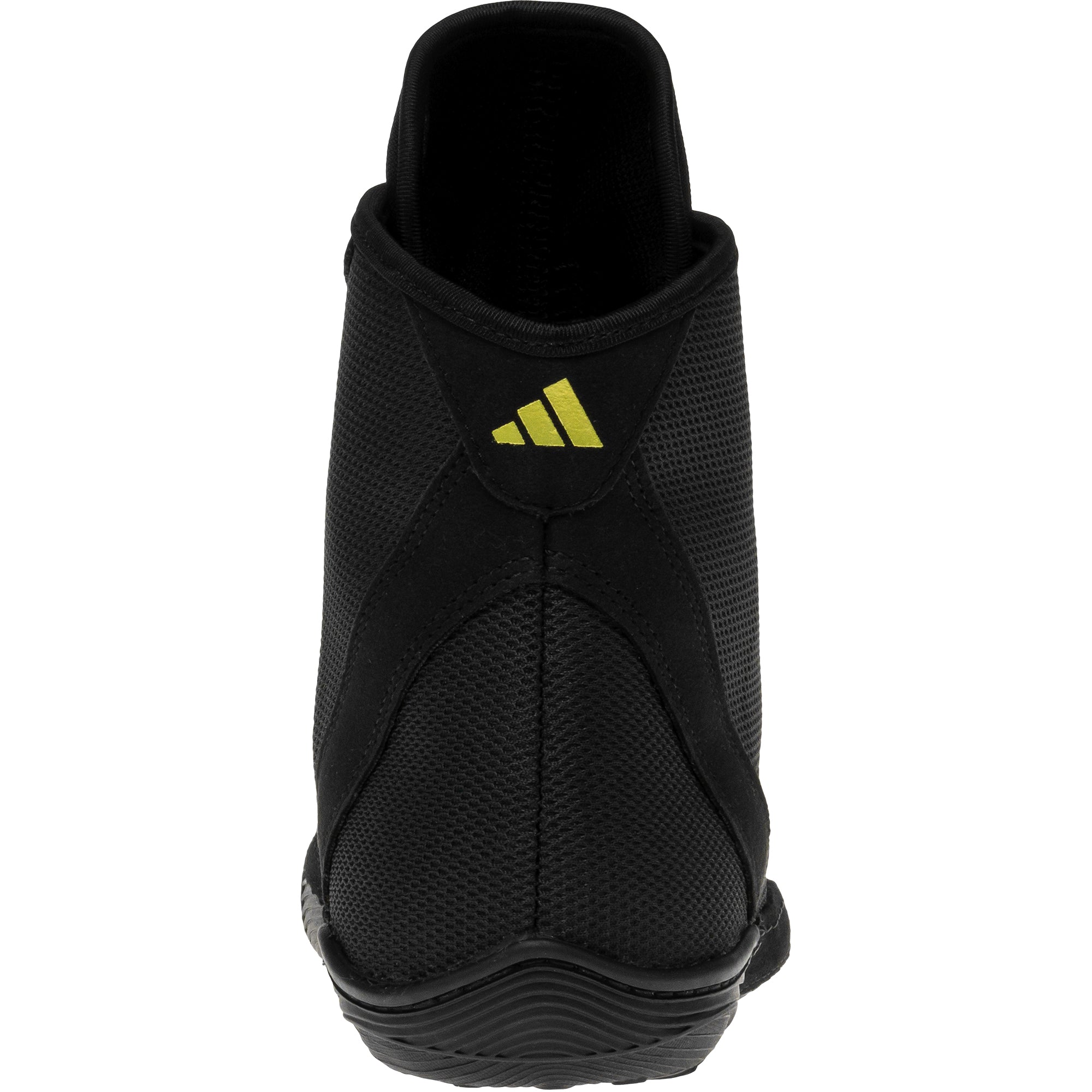 Adidas Adizero 7 Wrestling Shoes in Black and Gold back view
