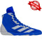 Adidas Adizero 7 Wrestling Shoes in Royal and Grey side view