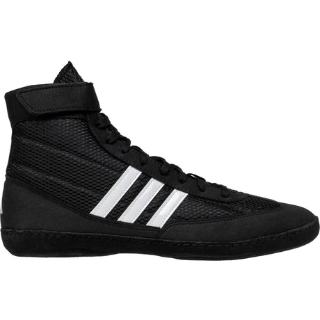 Adidas Combat Speed 4 Wrestling Shoes in Black and White side view