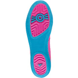 Adidas Combat Speed 4 Wrestling Shoes in Pink, White and Cyan sole view
