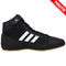Adidas HVC 2 Kids Wrestling Shoes in Black, White, and Gum side view