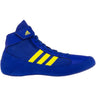 Adidas HVC 2 Wrestling Shoe 2024 Edition in Royal and Yellow side view