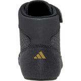 Adidas HVC 2 Wrestling Shoes in Black and Gold back view
