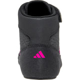 Adidas HVC 2 Wrestling Shoes in Black and Hot Pink back view