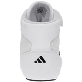 Adidas HVC 2 Wrestling Shoes in White and Black back view