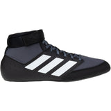 Adidas Mat Hog 2 Wrestling Shoes in Black, Grey and White side view