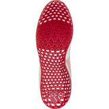 Adidas Mat Wizard 5 Wrestling Shoes in Red, Grey, and White sole view