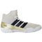 Adidas SpeedEx Wrestling Shoes in White, Black, and Gold side view