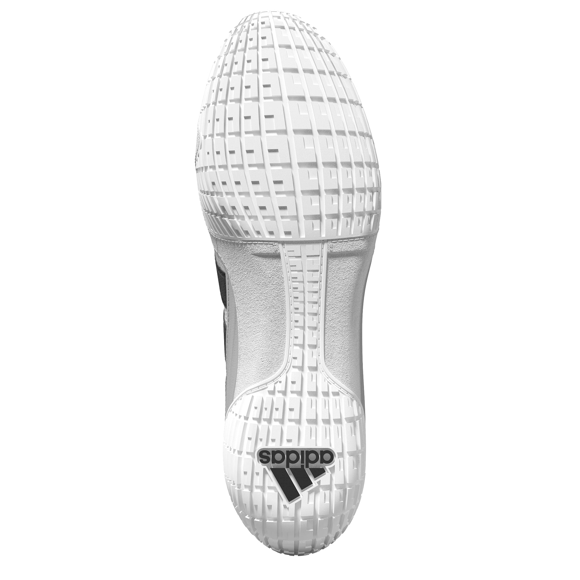 Adidas SpeedEx Wrestling Shoes in White, Black, and Gold sole view