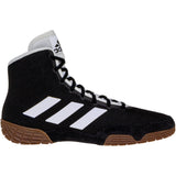 Adidas Tech Fall 2 Wrestling Shoes in Black and White side view