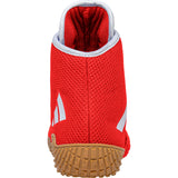 Adidas Tech Fall 2 Wrestling Shoes in Red and White back view