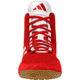 Adidas Tech Fall 2 Wrestling Shoes in Red and White front view